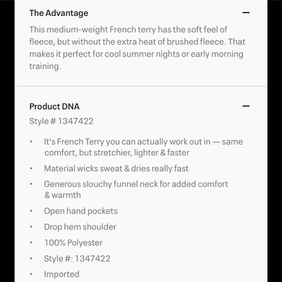 Women’s Under armour tech terry funnel neck - Picture 9 of 9